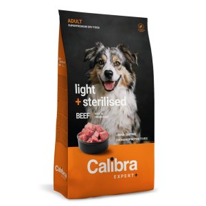 Calibra Dog EXPERT+ Adult Light & Sterilised Beef 2kg