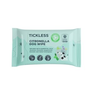 TICKLESS Citronella Utěrky proti komárům a klíšťatům pro psy 20ks