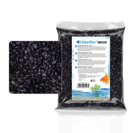 Akvarijní a terarijní štěrk černý 2 kg DECO