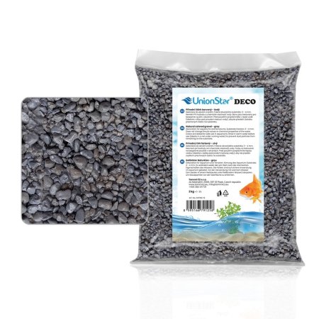 Akvarijní a terarijní štěrk šedý 2 kg DECO