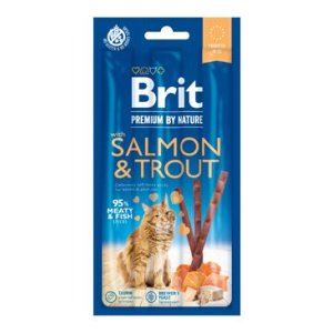 Brit Premium Cat by Nature Sticks Salmon & Trout(3pcs) (EXPIRACE 04/2026)