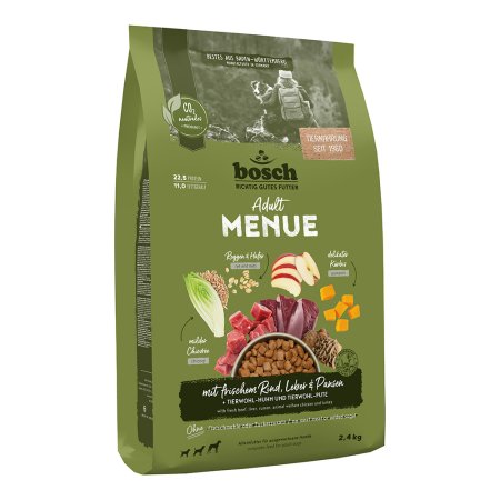 Bosch HPC MENUE Adult with beef & offal + rye & oats 2,4 kg (EXPIRACE 08/2026)