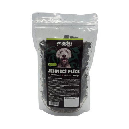 Yoggies Sušené pamlsky jehněčí plíce kostičky 250 g
