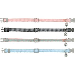 Obojek pro kočky, károvaný vzor, 20–30 cm/10 mm, různé barvy
