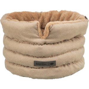 HOME Edition pelech LIANO Soft, kulatý s vysokým okrajem, ø 45 cm, písková/hnědá