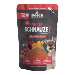 Bosch Freshe Schnauze Wet Food Beef with millet & beet 250 g (EXPIRACE 07/2026)