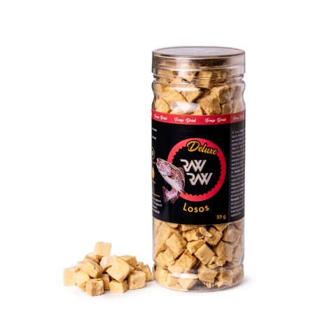 RAW RAW Deluxe mrazem sušený Losos 55g