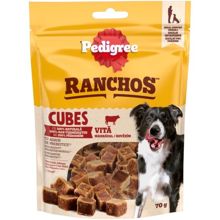 Pedigree pochoutka Ranchos Cubes hovězí 70 g