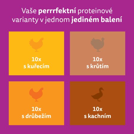 Whiskas kapsička Drůbeží výběr v želé 40 x 85 g