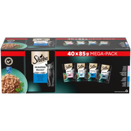Sheba kapsička Rybí výběr v želé 40 x 85 g