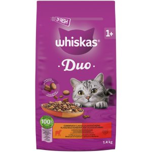 Whiskas granule DUO jehněčí a krůtí 1,4 kg