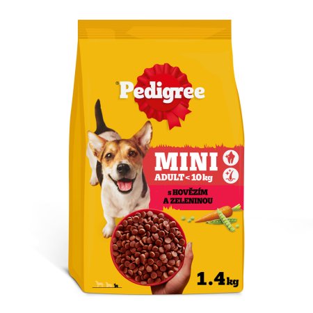 Pedigree granule Mini Adult hovězí se zeleninou 1,4 kg