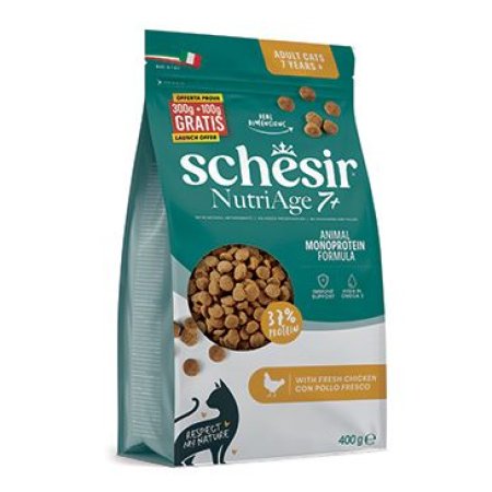 Schesir Cat Animal Monoprotein NutriAge 7+ kuřecí 400g