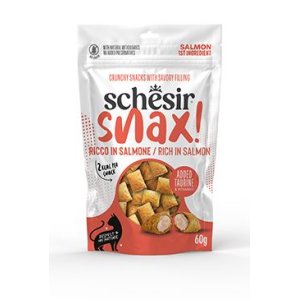Schesir Cat Snax! pochoutka Lososové polštářky 60g