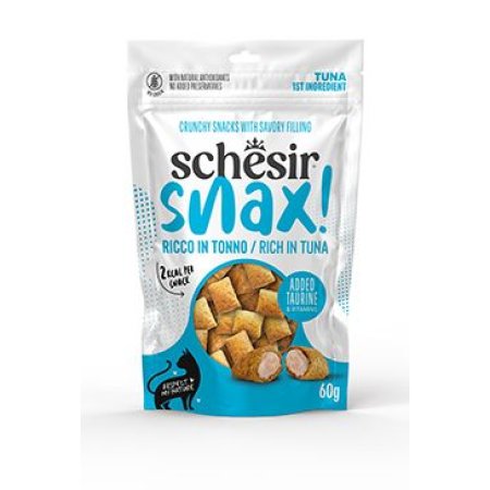 Schesir Cat Snax! pochoutka Tuňákové polštářky 60g