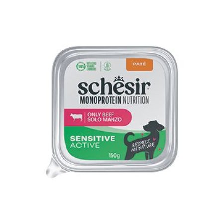 Schesir Dog vanička Monoprot.Active Hovězí paté 150g