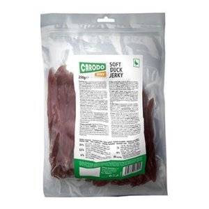 CARODO Dog poch. Měkké kachní jerky 250g