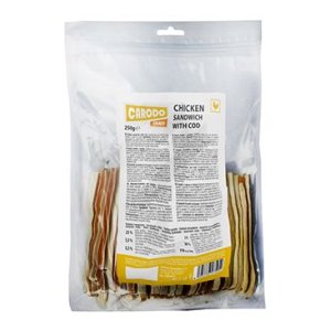CARODO Dog poch. Kuřecí sendvič s treskou 250g