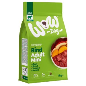 WOW Dog granule Hovězí Adult 1kg Mini