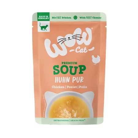 WOW Cat kapsička Soup Kuřecí polévka Adult 40g