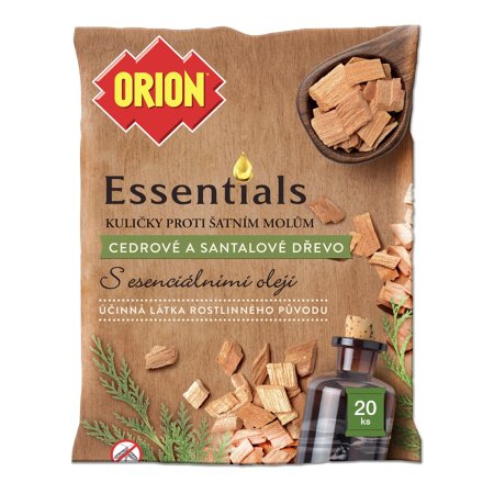 Orion Essentials kuličky cedrové a santalové dřevo 20 ks