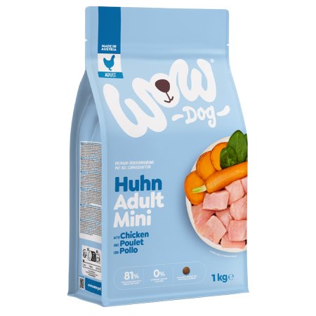 WOW Dog granule Kuřecí Adult 1kg Mini