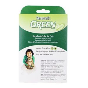 Sergeanťs Green obojek pro kočky 35 cm 1ks