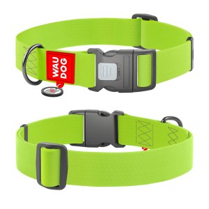 WAUDOG obojek voděodolný Collartex Plastic limetkový QR (46-70cm/4cm)