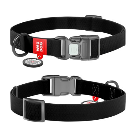 WAUDOG obojek voděodolný Collartex Plastic černý QR (38-58cm/2,5cm)