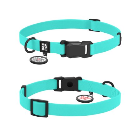 WAUDOG obojek voděodolný Collartex Magnet tyrkysový QR (26-35cm/1,5cm)