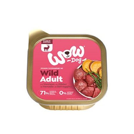 WOW paštika Zvěřina s batáty Adult 150g (EXPIRACE 08/2026)