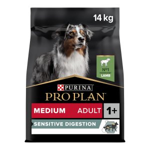 Pro Plan Medium Adult Sensitive Digestion jehněčí 14 kg (EXPIRACE 09/2026)
