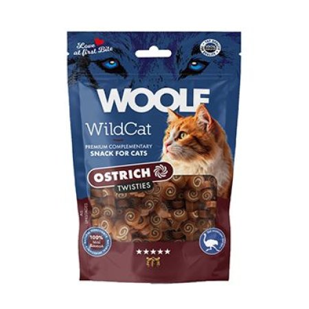 WOOLF WildCat Twisties Snack Ostrich 50g