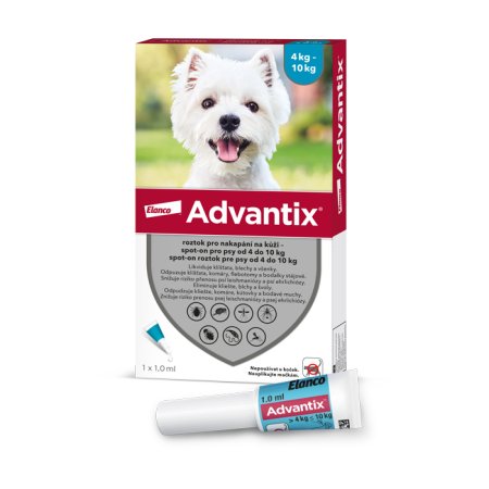 Advantix Spot On 1x1ml pro psy 4-10kg