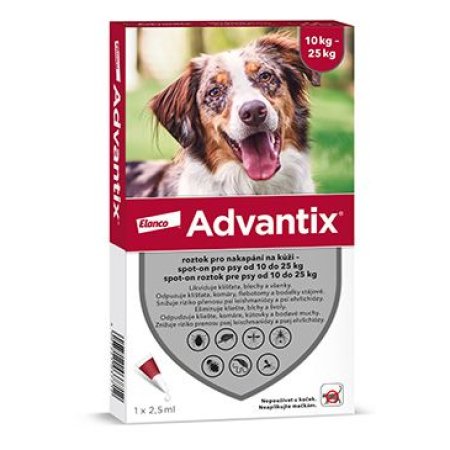 Advantix Spot On 1x2,5ml pro psy 10-25kg