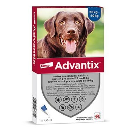 Advantix Spot On 1x4ml pro psy nad 25-40kg