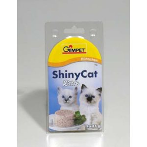 Gimpet kočka konz. ShinyCat Junior kuře 2x70g