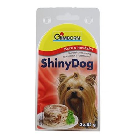 Gimborn konz. ShinyDog kuře/hovězí 2x85g
