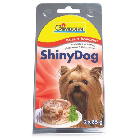 Gimborn konz. ShinyDog kuře/hovězí 2x85g