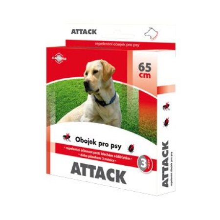 Antiparazitární obojek Attack 65cm pes