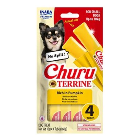 Churu Dog Terrine dýně plemena S 4x15g