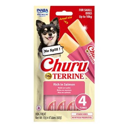 Churu Dog Terrine losos plemena S 4x15g