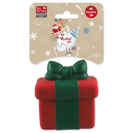 Hračka Dog Fantasy Winter Tale dárek latexový pískací 7,5cm
