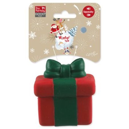 Hračka Dog Fantasy Winter Tale dárek latexový pískací 7,5cm
