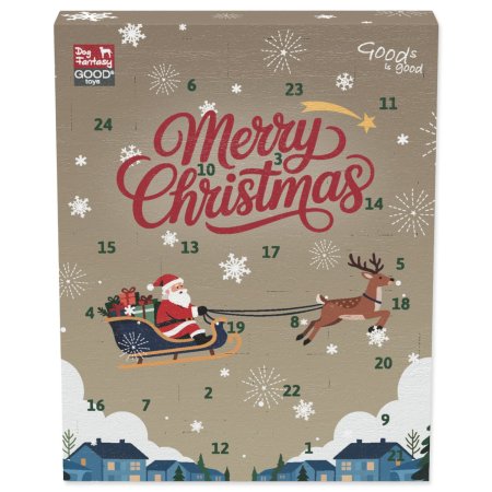 Kalendář Dog Fantasy Winter Tale adventní s hračkami