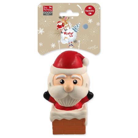 Hračka Dog Fantasy Winter Tale santa latexový pískací 12cm
