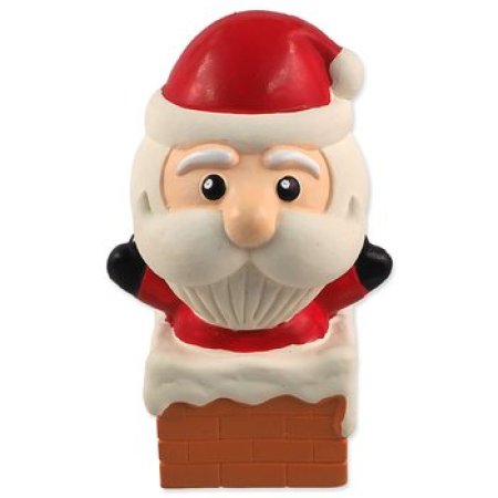 Hračka Dog Fantasy Winter Tale santa latexový pískací 12cm