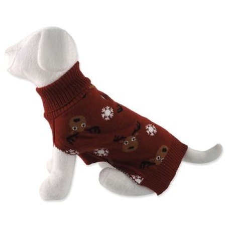 Svetr Dog Fantasy Winter Tale hnědý M