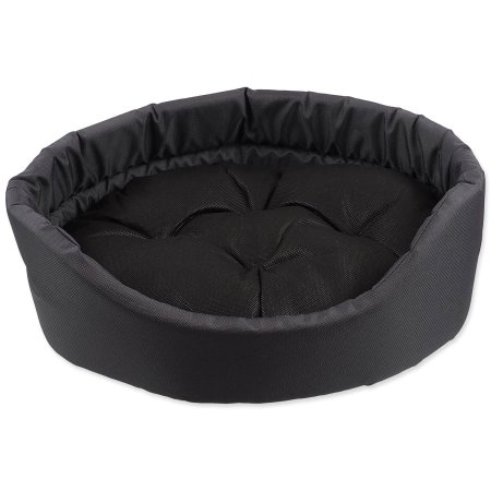 Pelech Dog Fantasy oval s polštářem šedý 100x87x22cm