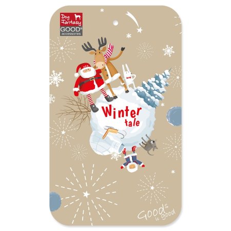 Svetr Dog Fantasy Winter Tale hnědý XS